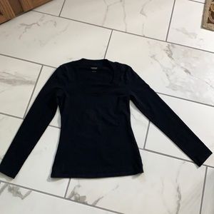 Black long sleeve fitted express long sleeve T